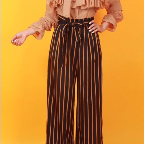 Taupe Ruffled Blouse - Picture 5 of 6